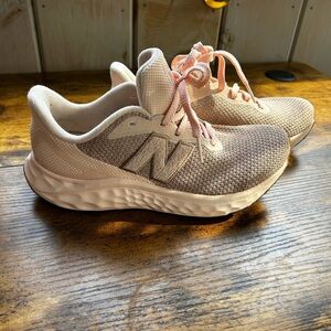 New Balance Women’s Running Sneakers in Light Pink and Cream
